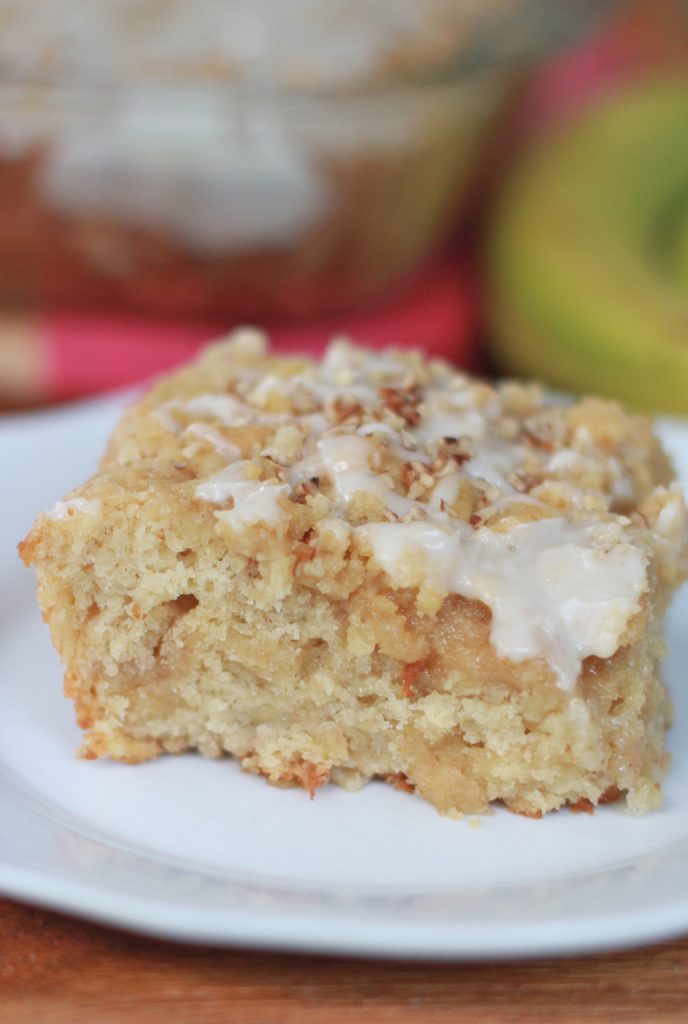 banana bread coffee cake rum glaze