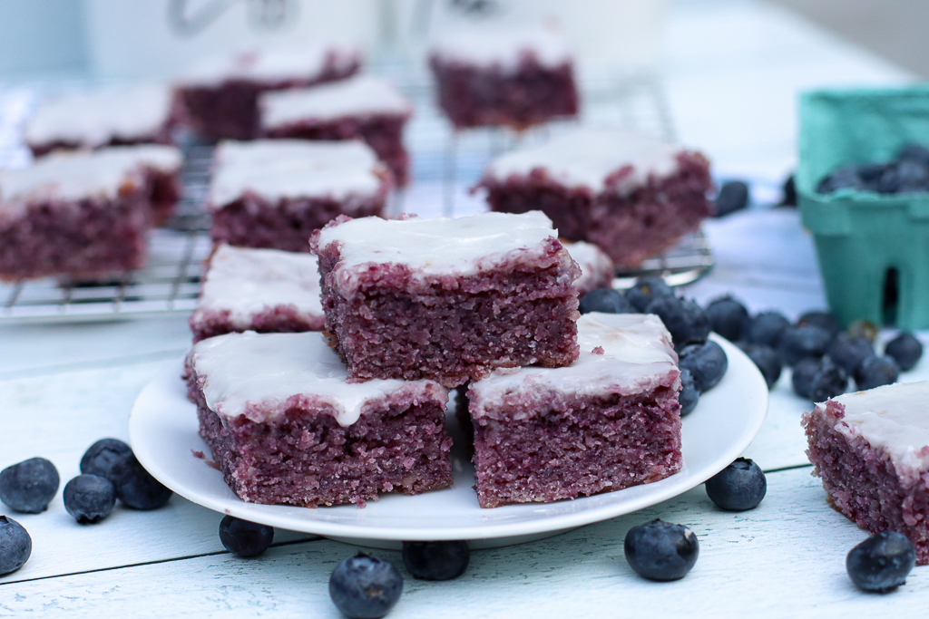 blueberries brownie