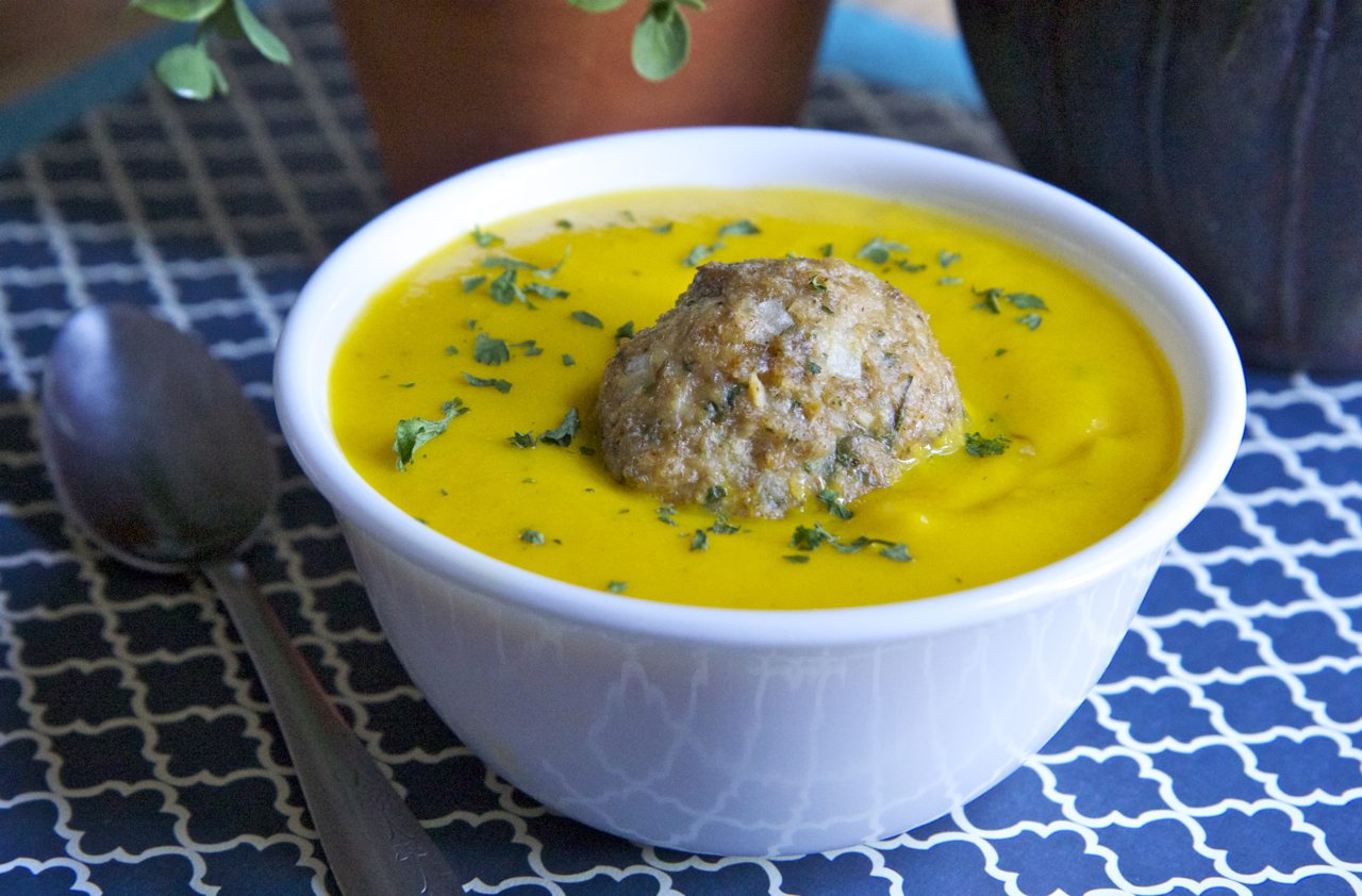 roasted butternut squash soup recipe chicken meatballs