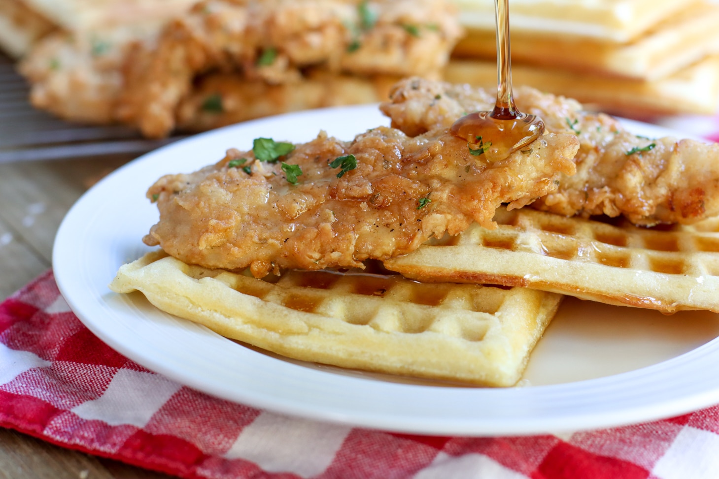 chicken and waffles