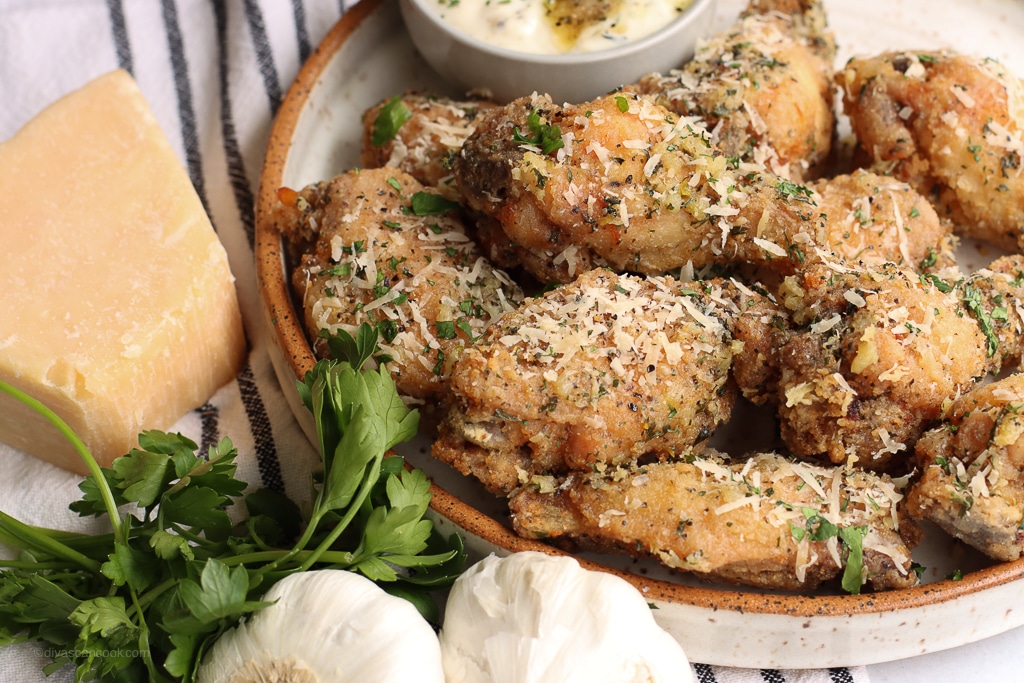 garlic parmesan chicken wings