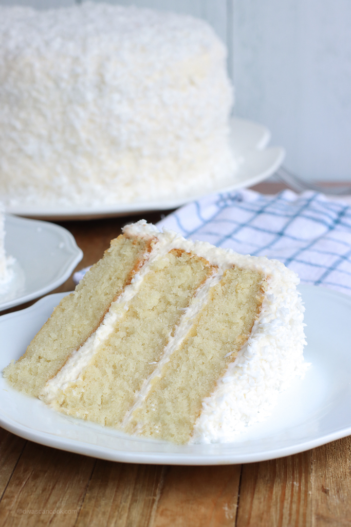 homemade coconut cream cake