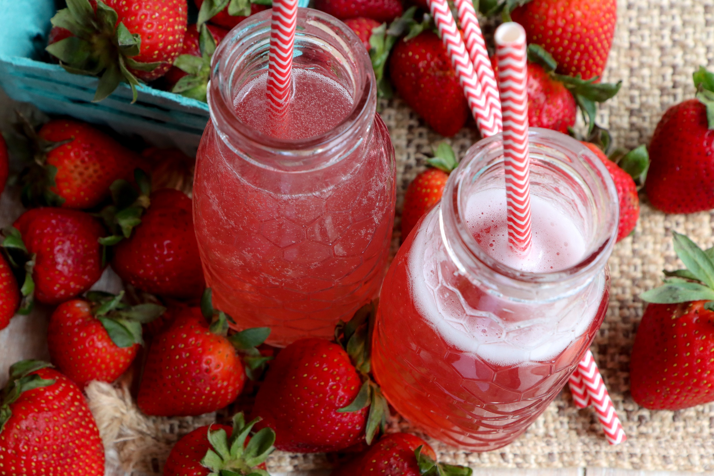 homemade strawberry soda