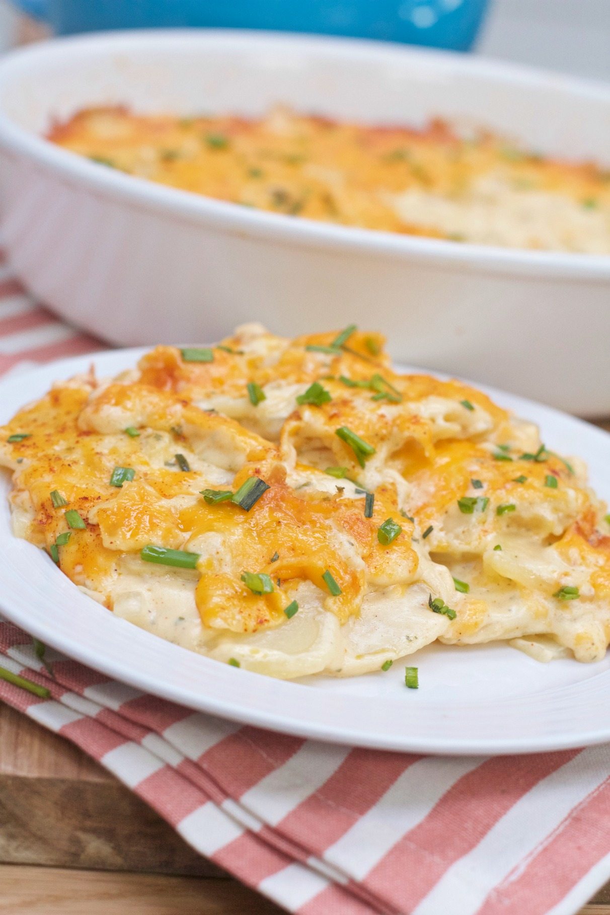 easy, creamy cheesy scalloped potatoes