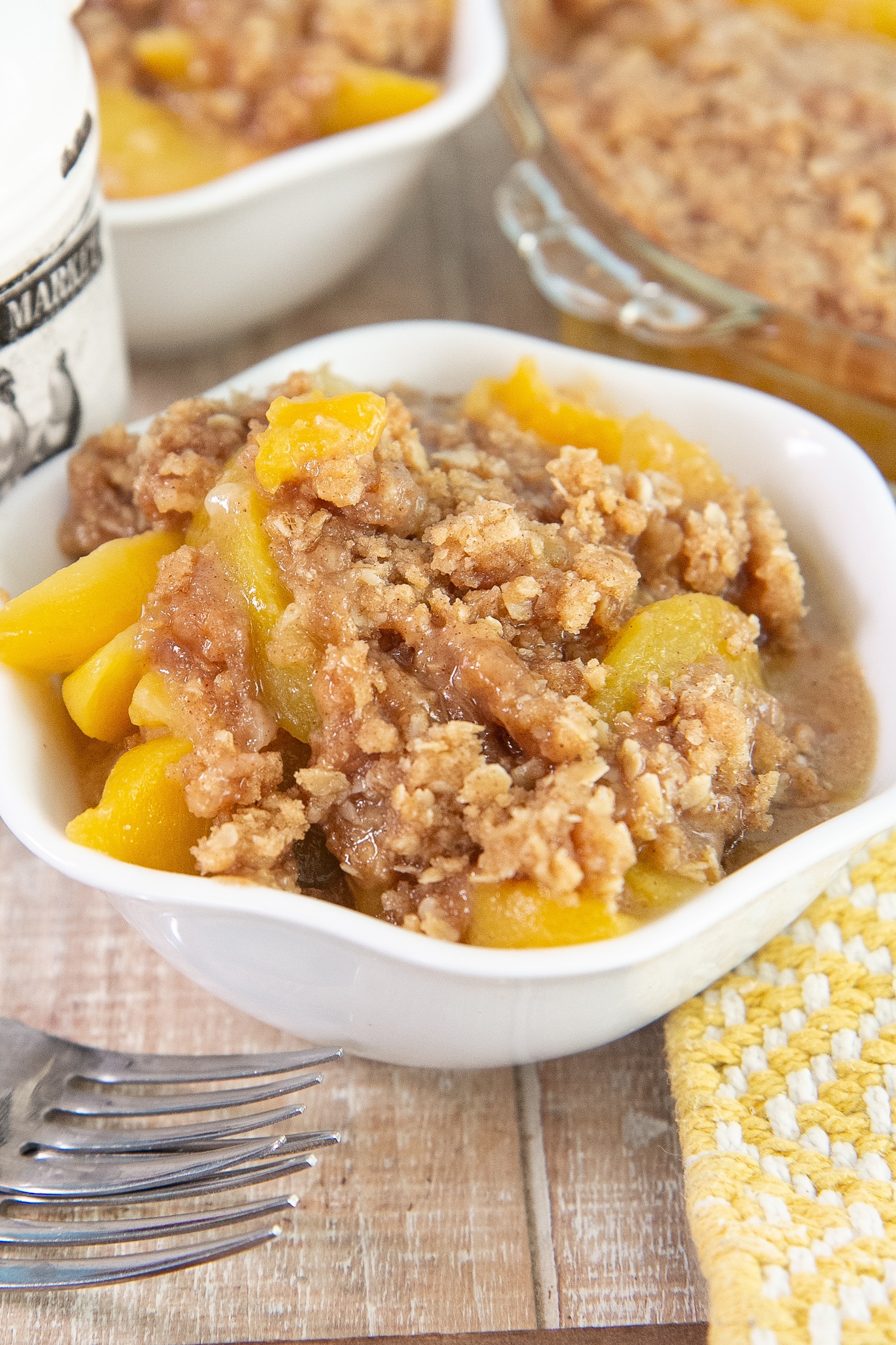 peach crisp recipe with oats