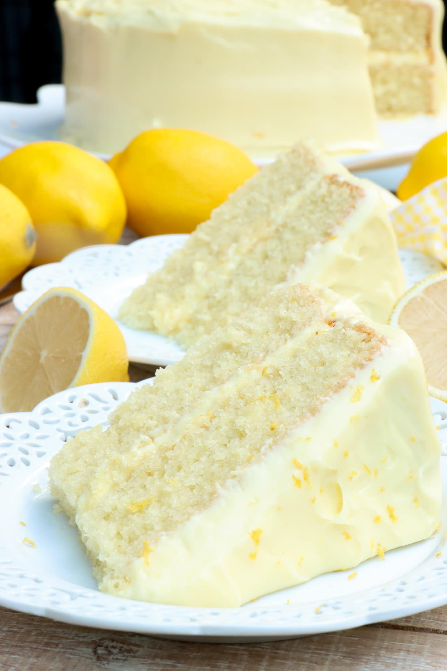 homemade lemon velvet cake