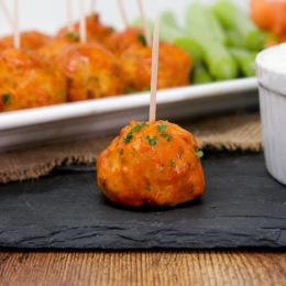 buffalo chicken meatballs