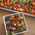 oven roasted vegetables bacon