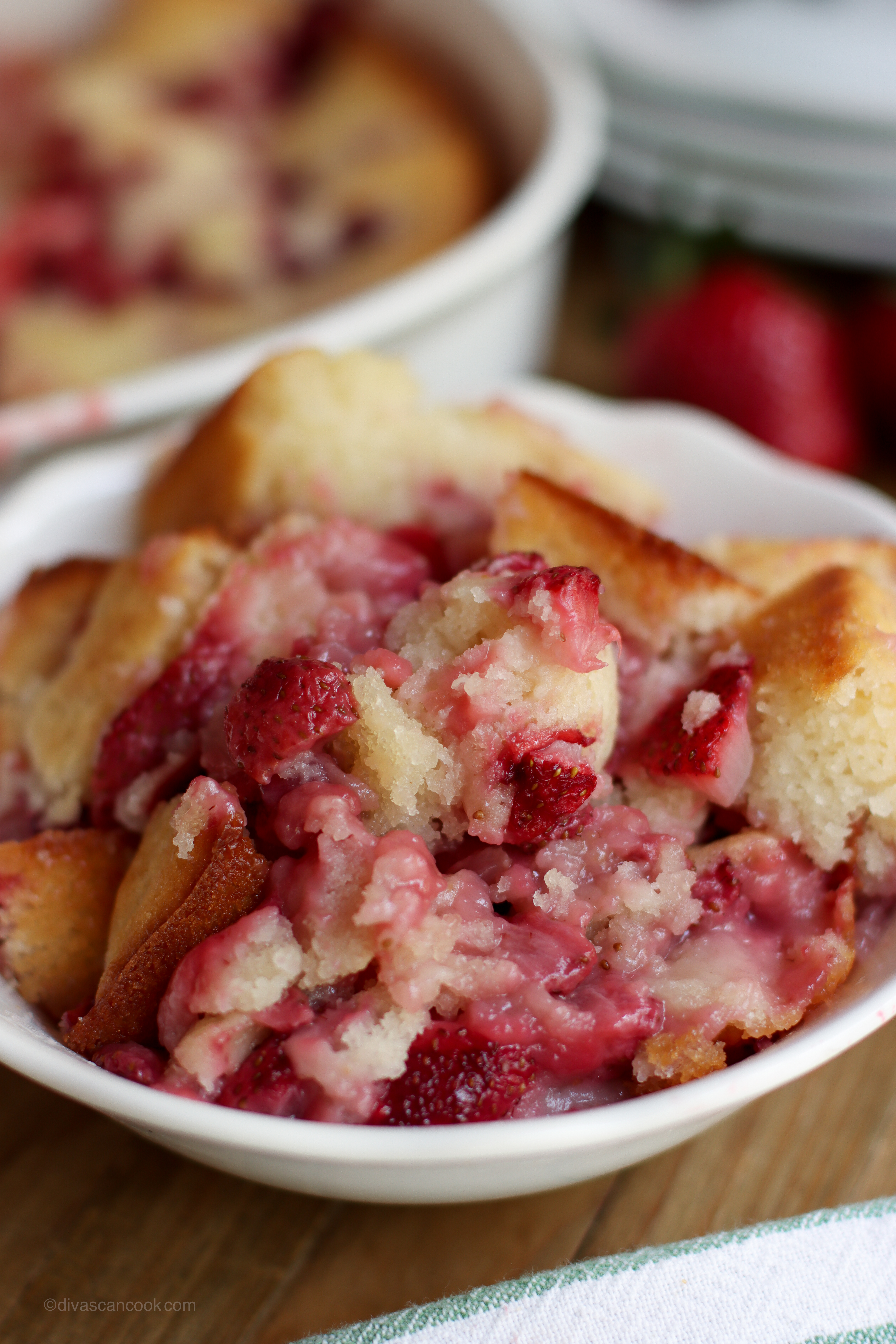 strawberry cobbler