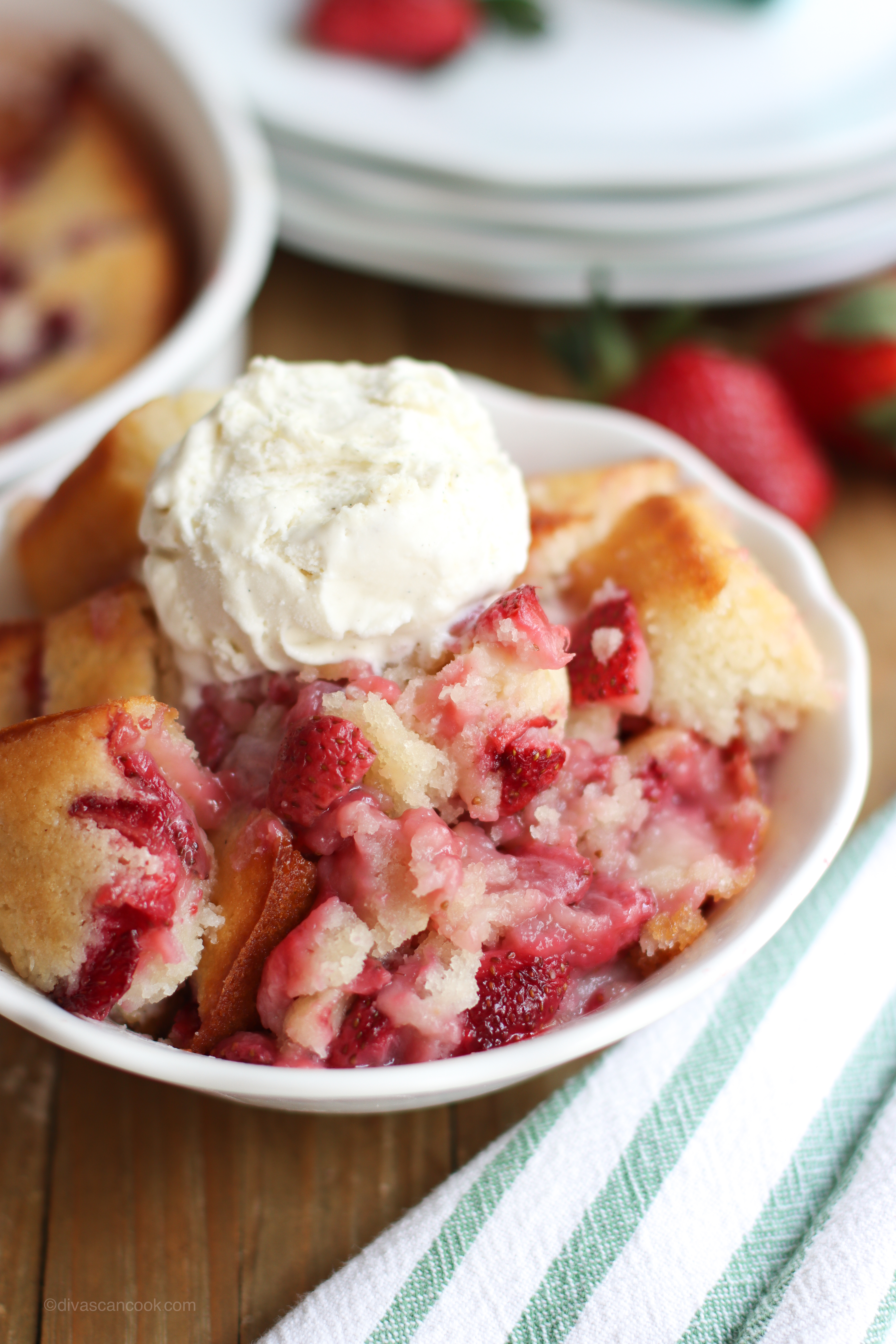 strawberry cobbler recipe